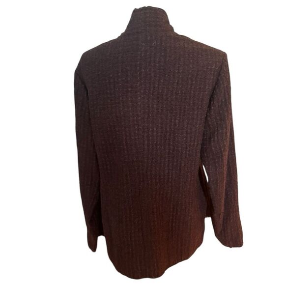 Pas de Calais Watermark Herringbone Jacket in Brown 38 - Picture 4 of 7